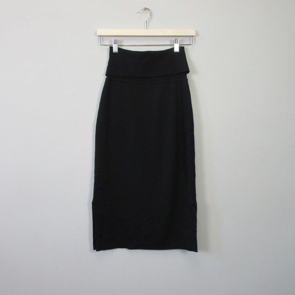 MM LaFleur The Harlem Knit Skirt S Black Jardigan Office Siren Minimalist 450
